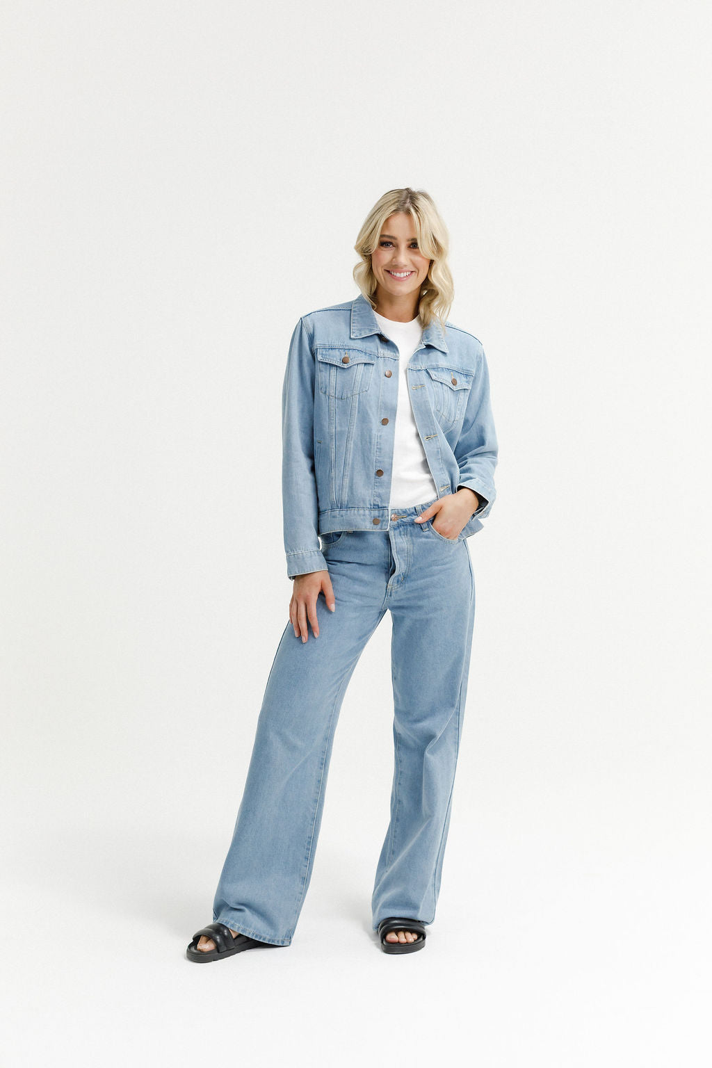 Olly Jacket - Stonewash Denim