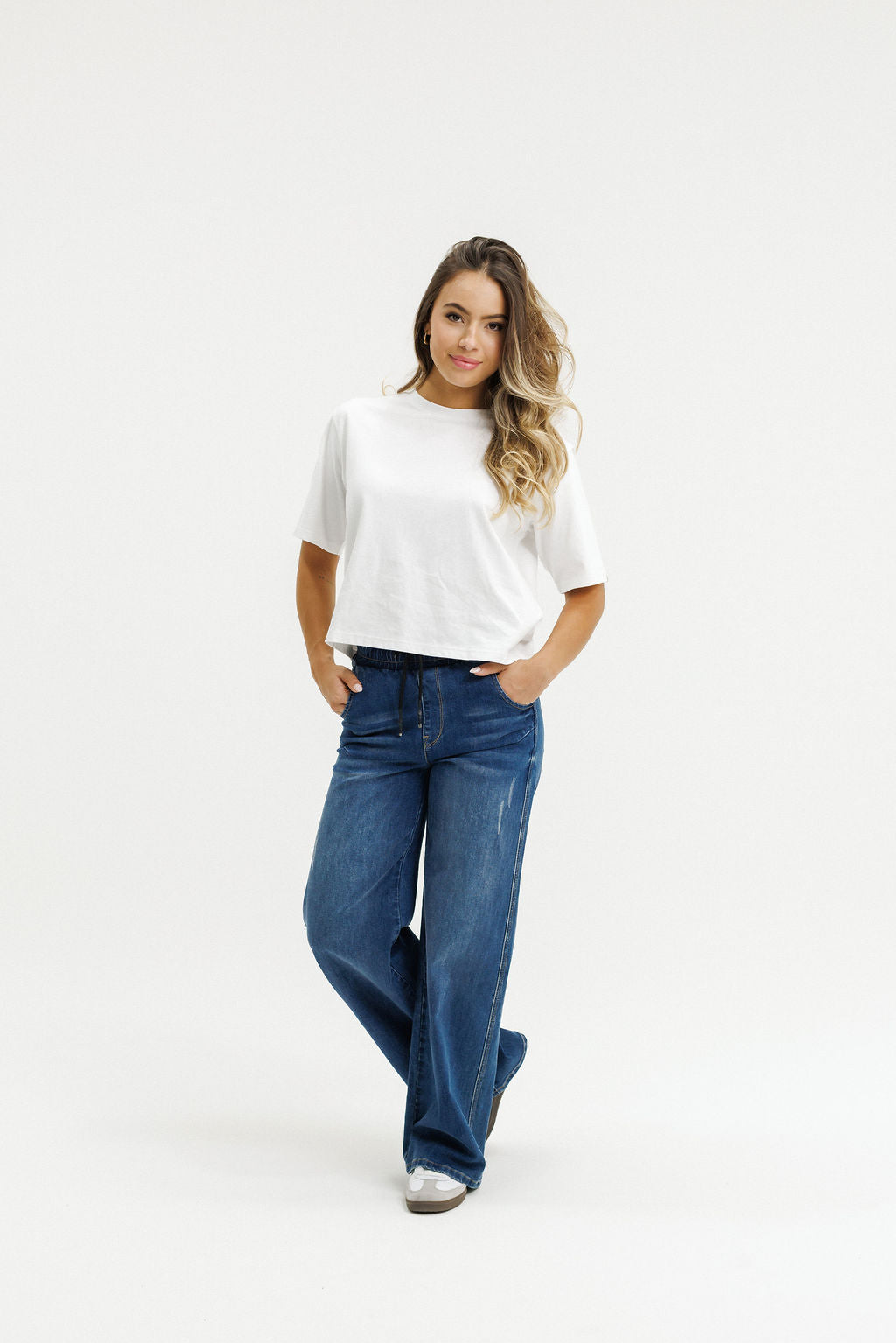 Palazzo Jeans - Blue Wash