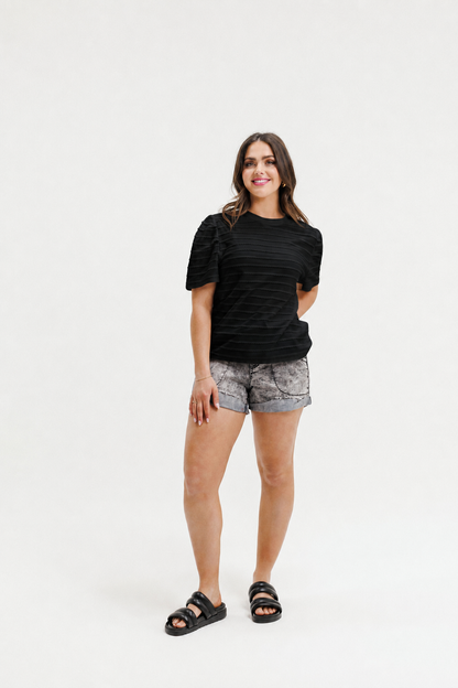 Rose Tee - Black