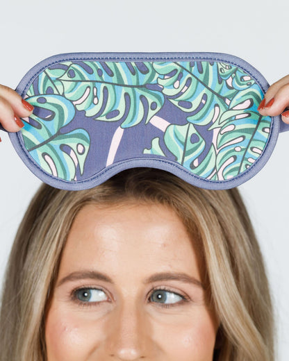 Eye Mask - Monstera Print