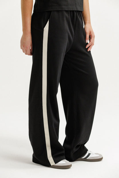 Palazzo Pants - Black and Sand