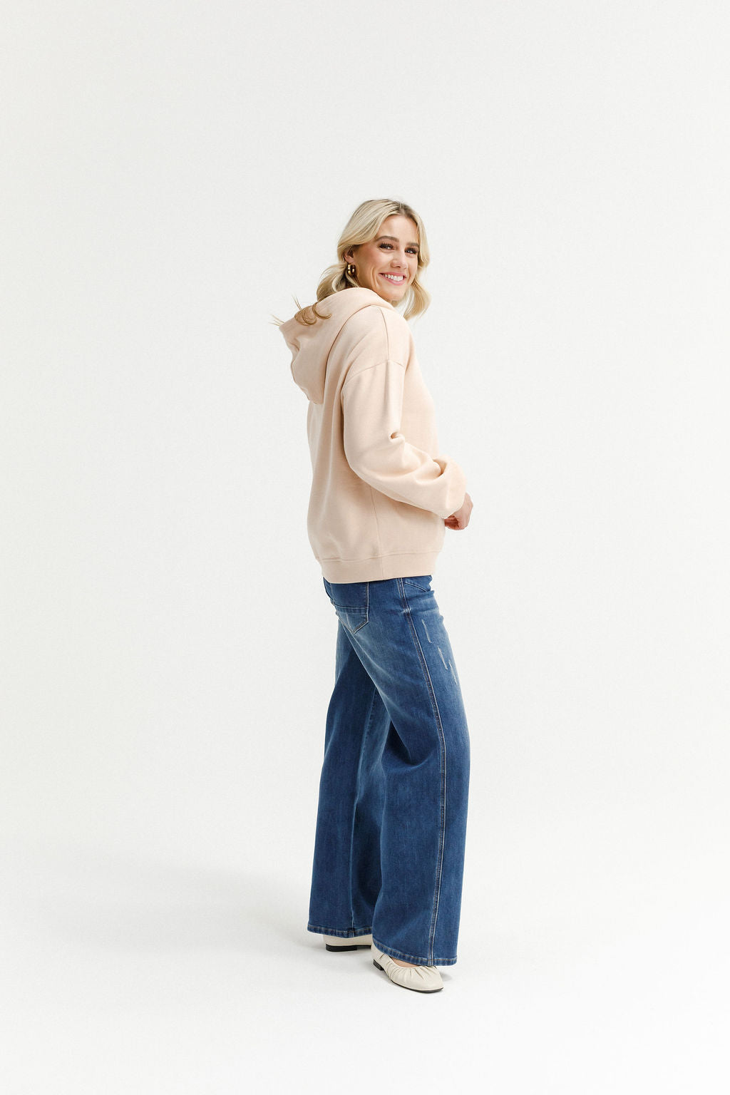 Ellie Hoodie - Alpine Weight - Peach Parfait