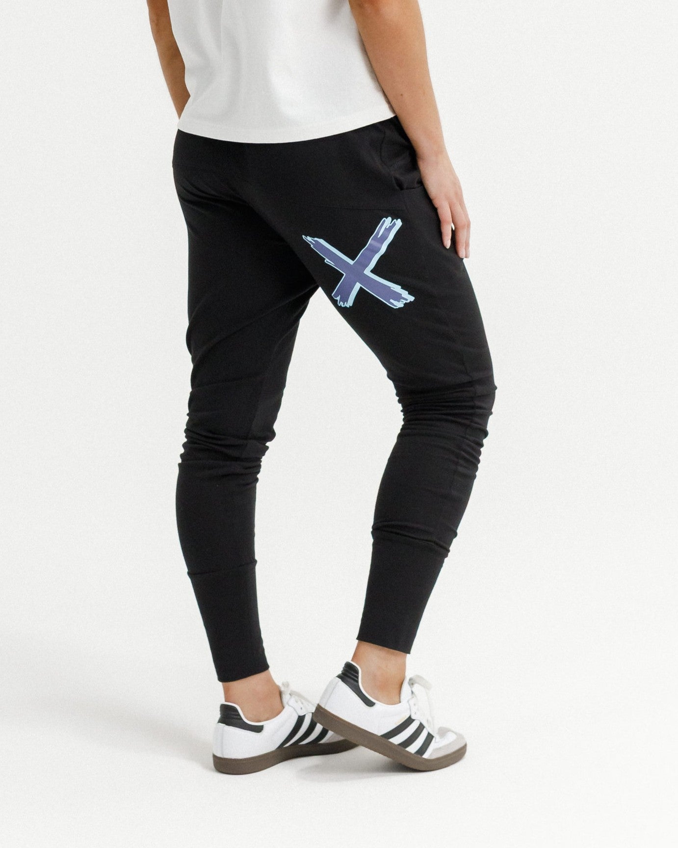 Coming Soon - Apartment Pants - Black with Marine Blue Shadow X