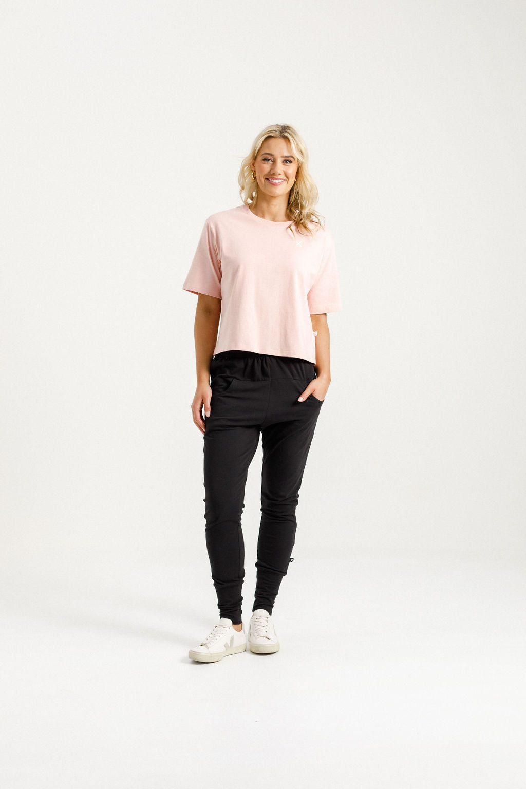 Apartment Pants - Black with Blossom Berry X
