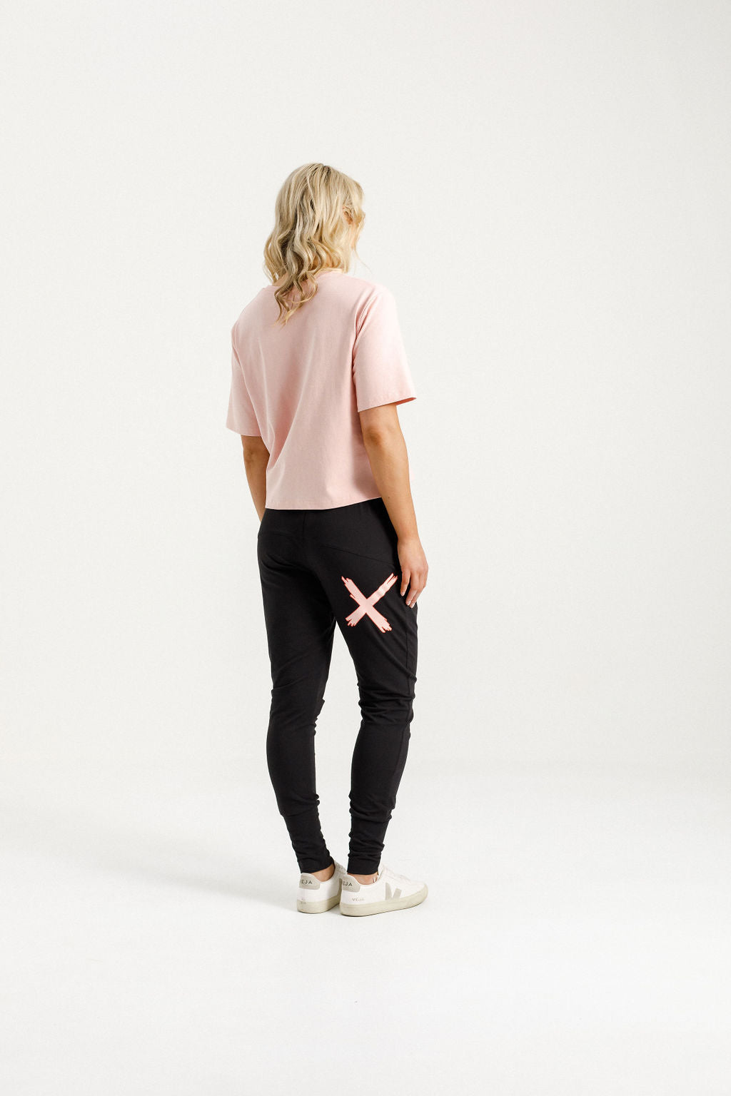 Apartment Pants - Black with Blossom Berry X