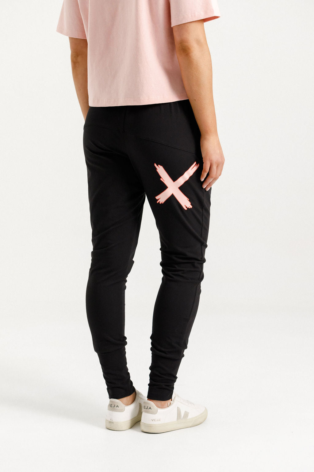 Apartment Pants - Black with Blossom Berry X