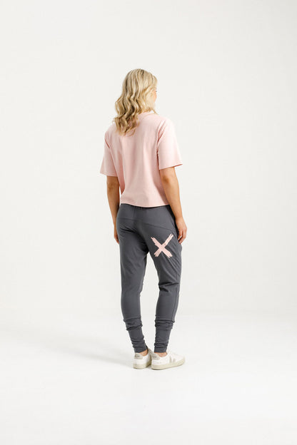 Apartment Pants - Graphite with Blossom X