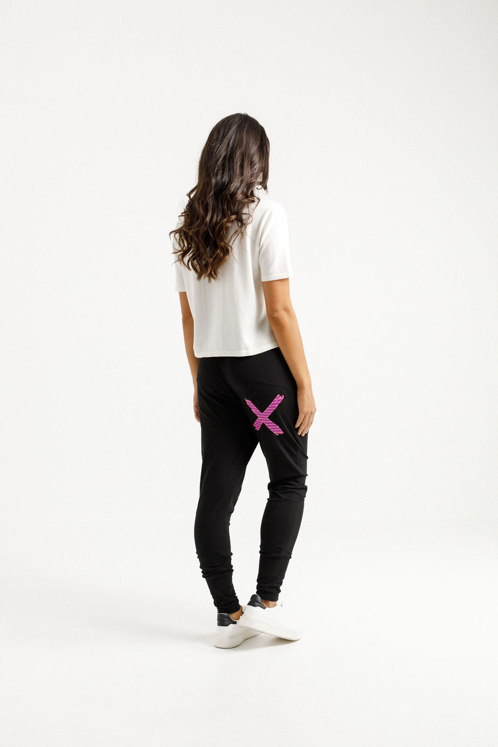 Apartment Pants - Black with Candy Stripe X