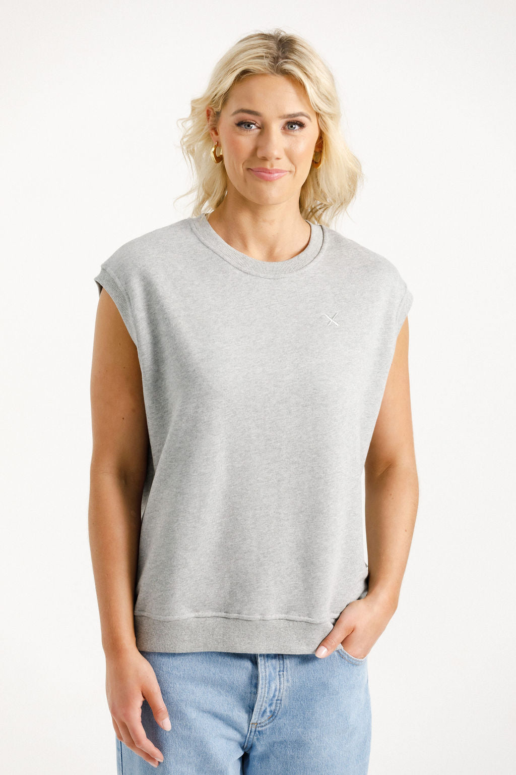Coming Soon - Sailor Tee - Alpine Weight - Grey Marle with Silver X