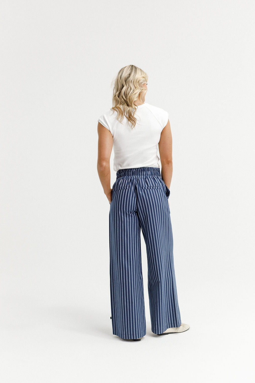 Coming Soon - Sawyer Pants - Navy Stripes