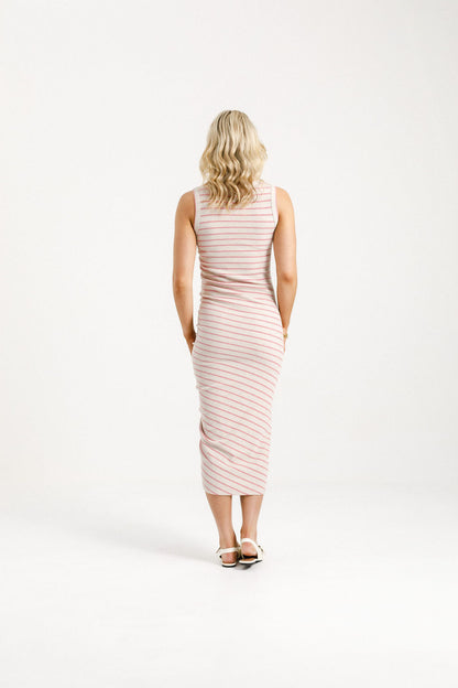 Nikita Dress - Ivory Bloom Stripes