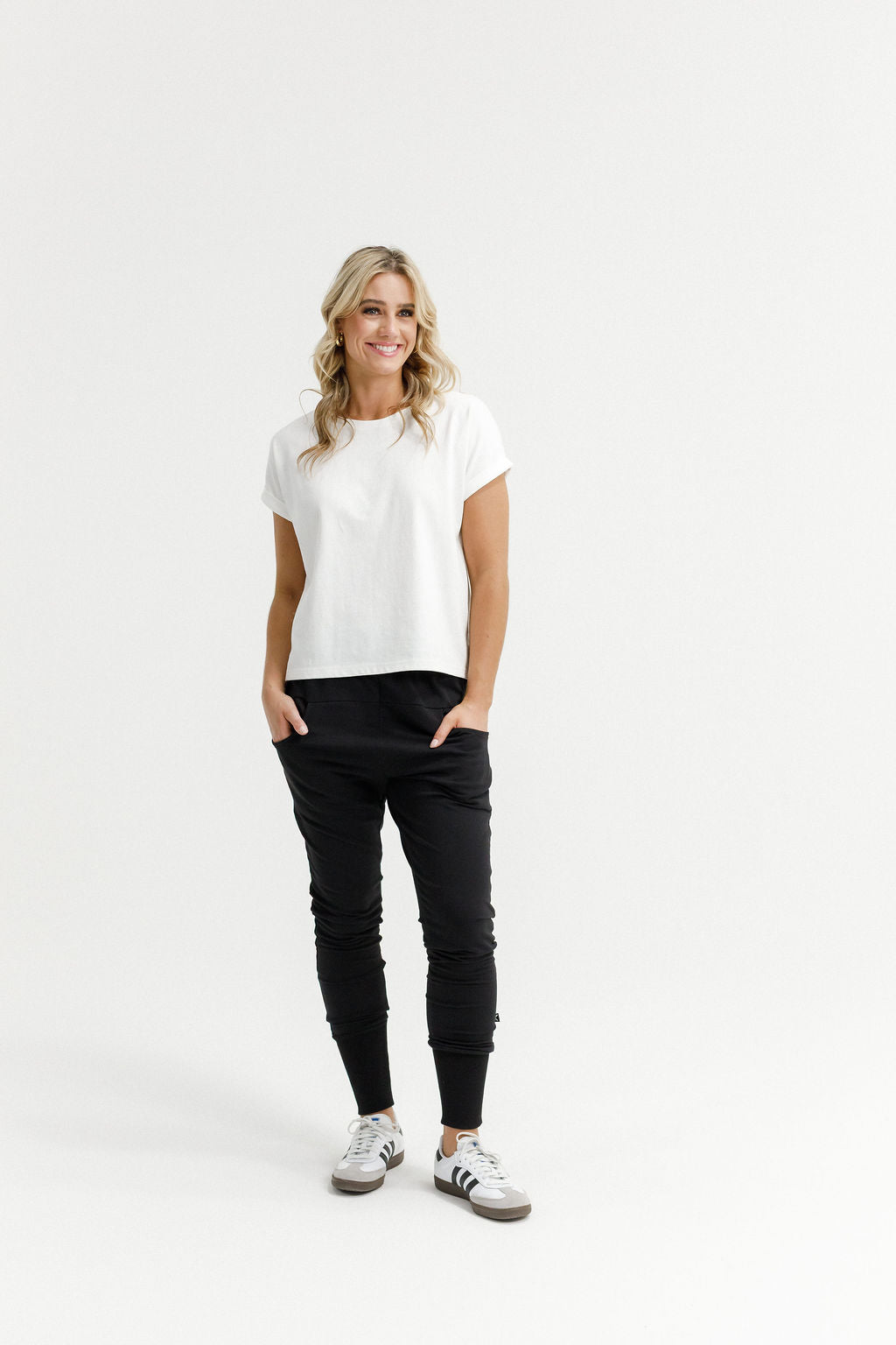 Coming Soon - Apartment Pants - Winter Weight - Black with Peach Parfait X