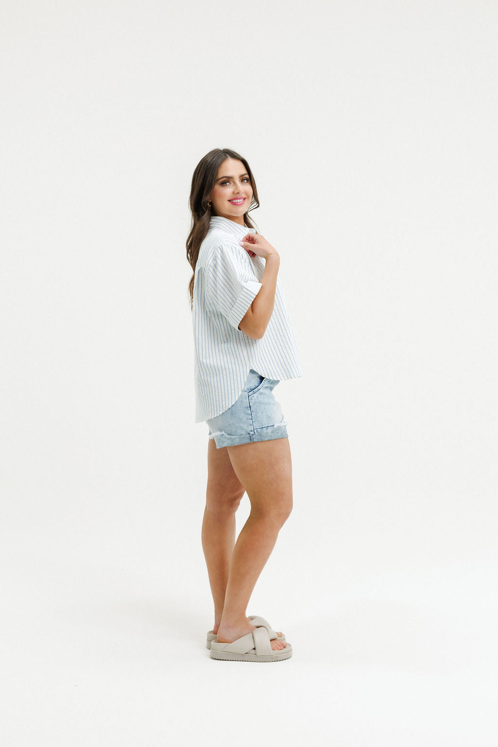 COMING SOON - Ruby Shirt - Beach House Stripe