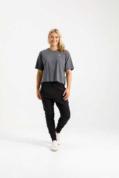 Coming Soon - Apartment Pants - Black with Blossom Daisy X