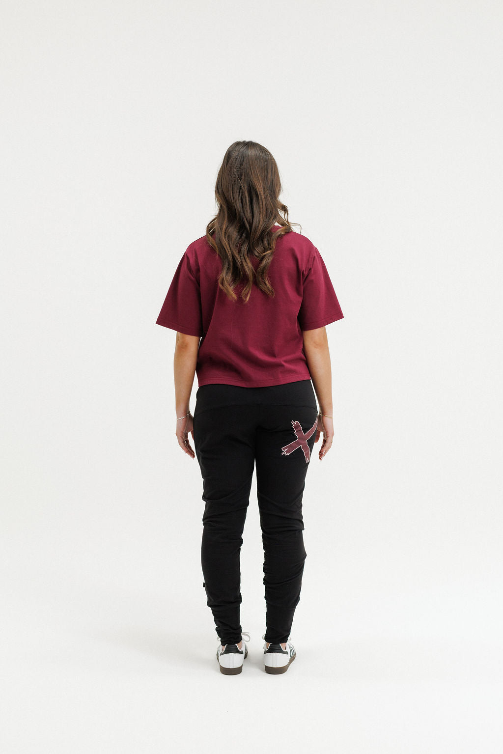 COMING SOON - Apartment Pants - Black with Merlot/Blush X