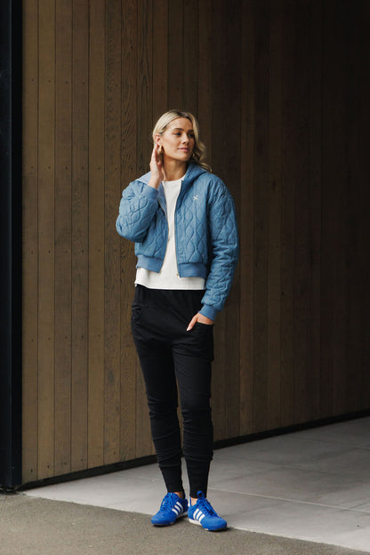 Coming Soon - Apartment Pants - Black with Marine Blue Shadow X