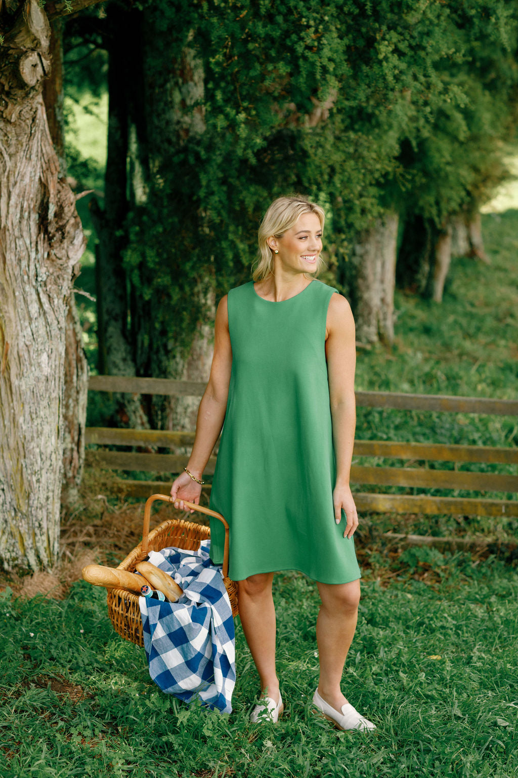 July Dress - Kelly Green
