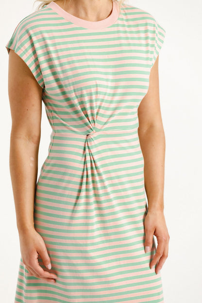 Aubrey Dress - Candy Apple Stripes