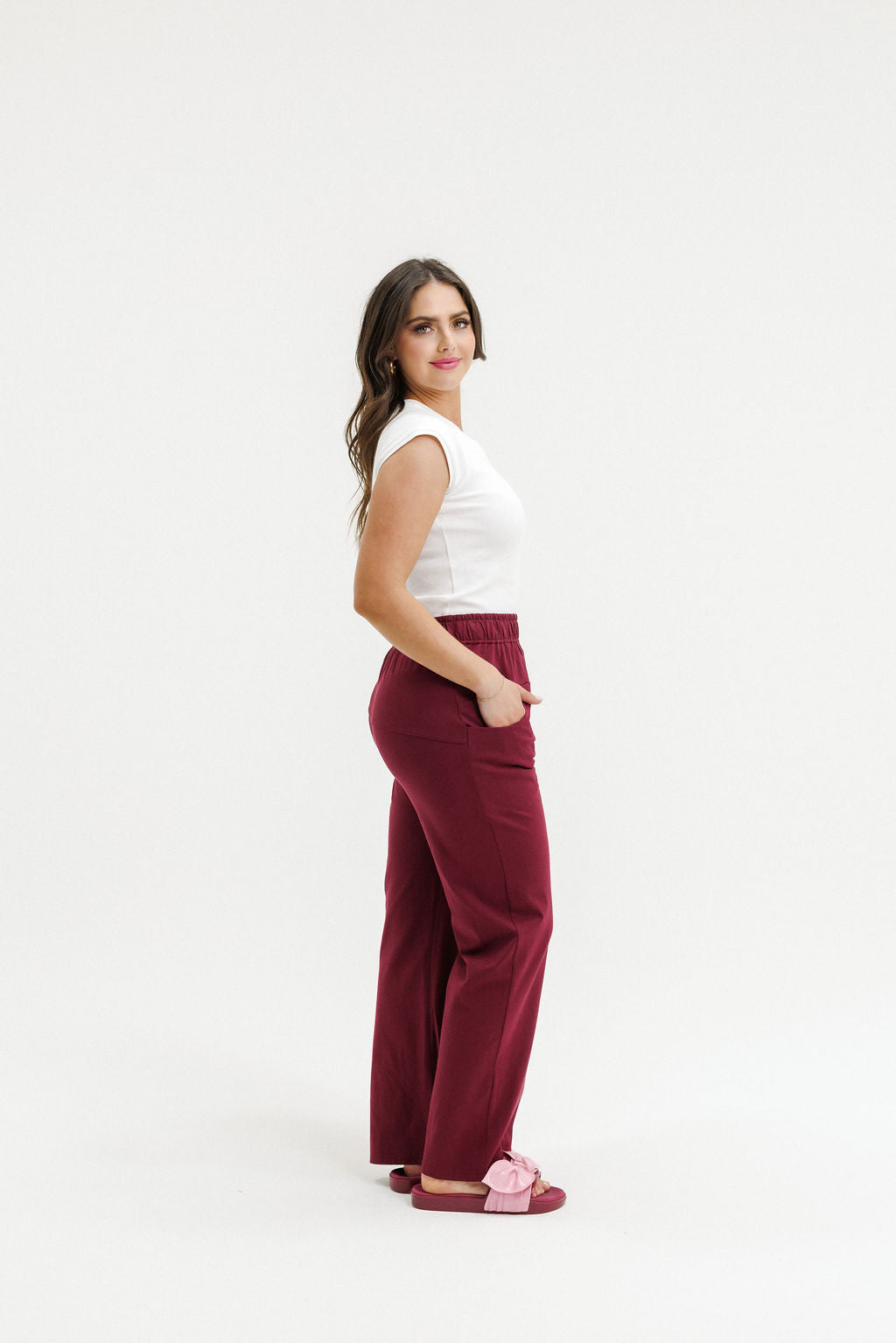 COMING SOON - Avenue Pants - Merlot