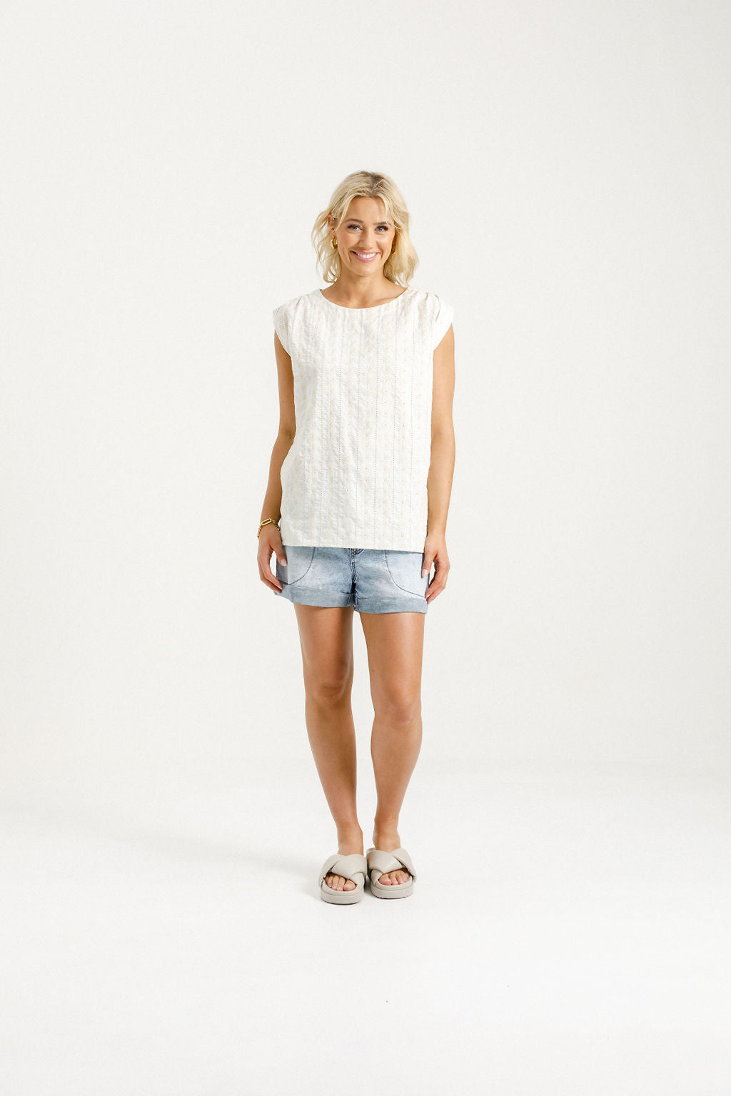 Daisy Top - Cream Daisies
