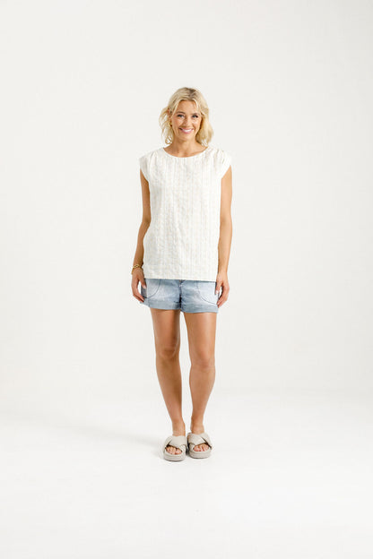 Daisy Top - Cream Daisies