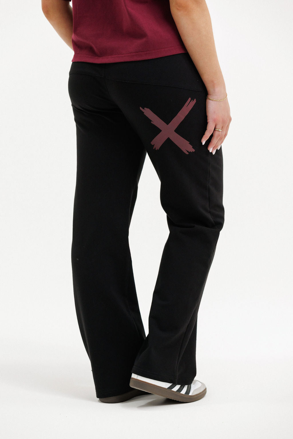 COMING SOON - Avenue Pants - Black with Merlot X