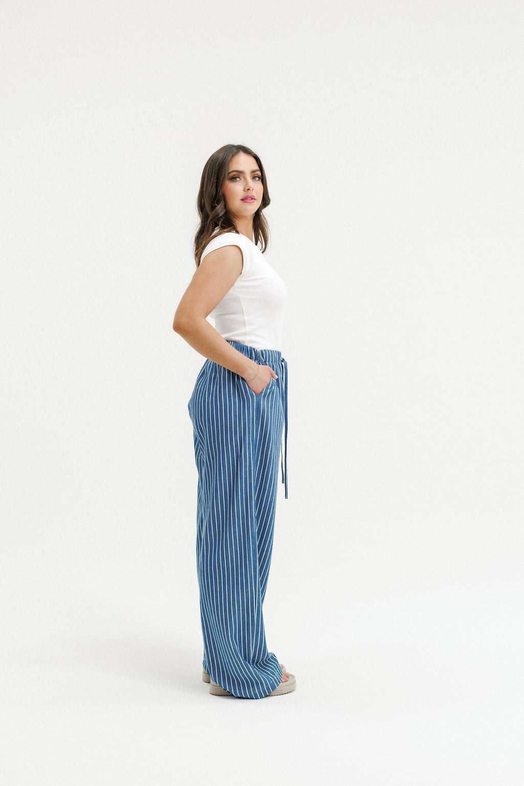 COMING SOON - Otis Pants - Indigo Stripes