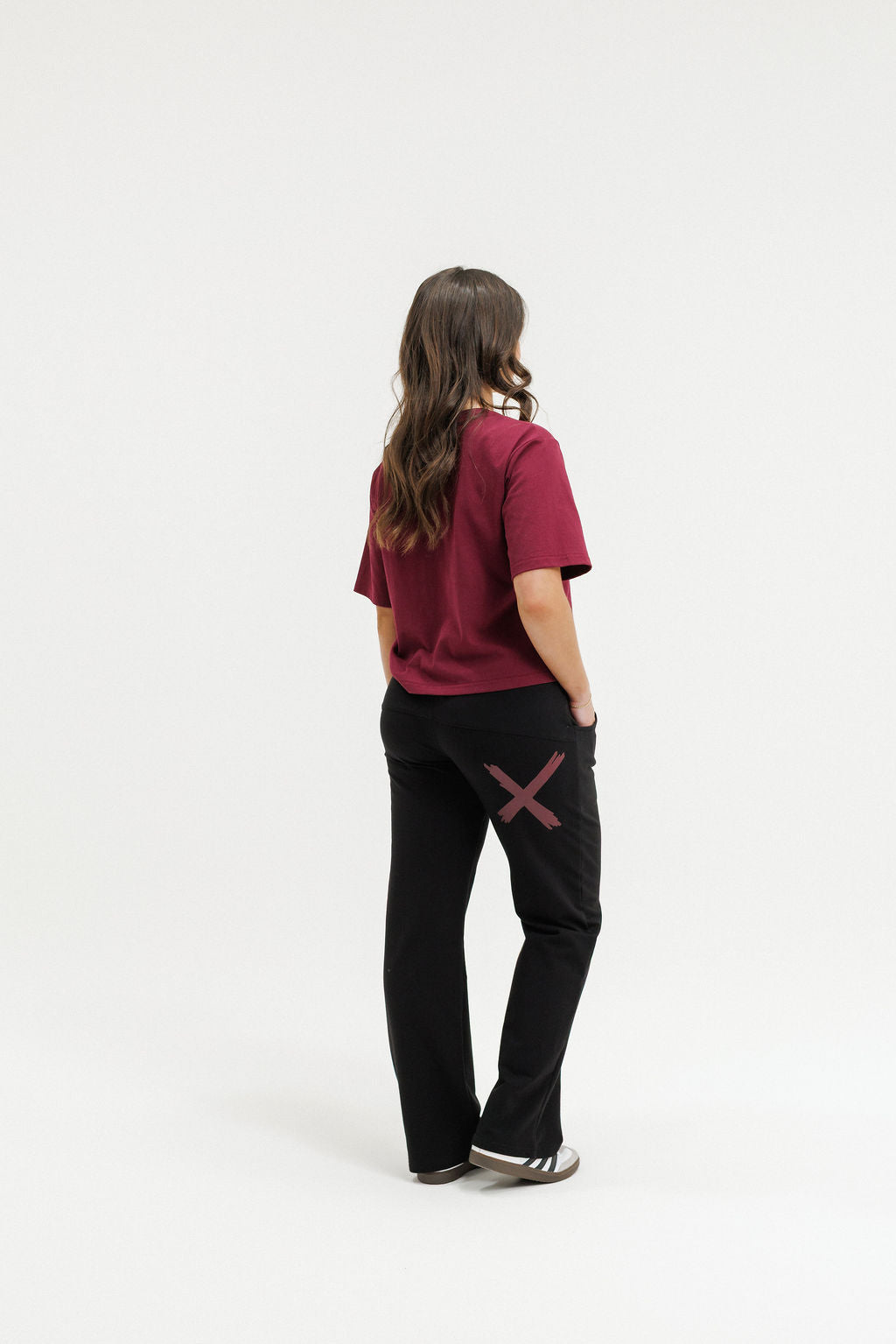 COMING SOON - Avenue Pants - Black with Merlot X