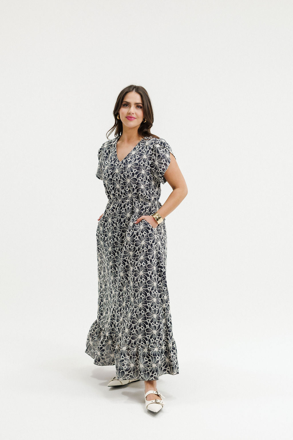 COMING SOON - Greta Dress - Black Champagne