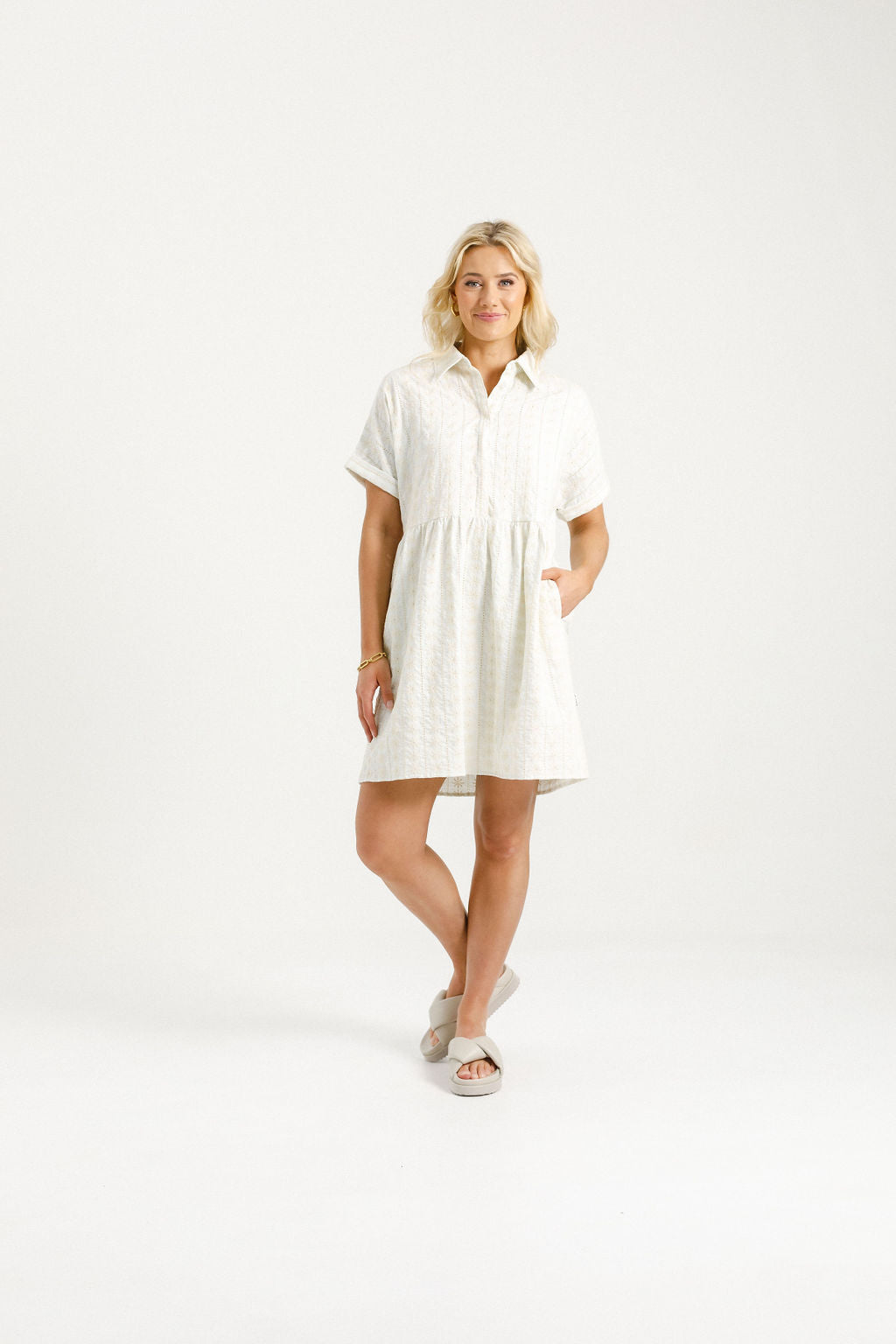 Lolo Dress - Cream Daisies