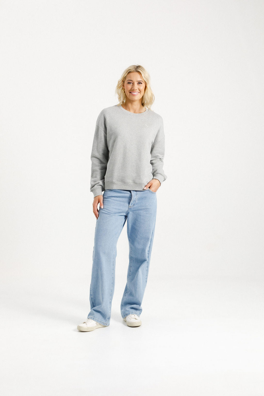 Coming Soon - Hugo Crew - Alpine Weight - Grey Marle with Silver X