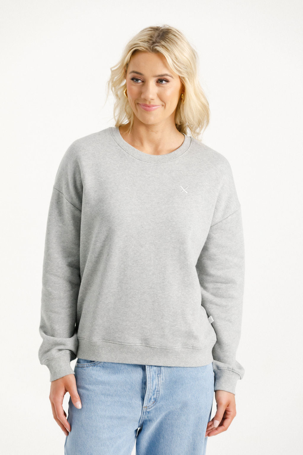 Coming Soon - Hugo Crew - Alpine Weight - Grey Marle with Silver X