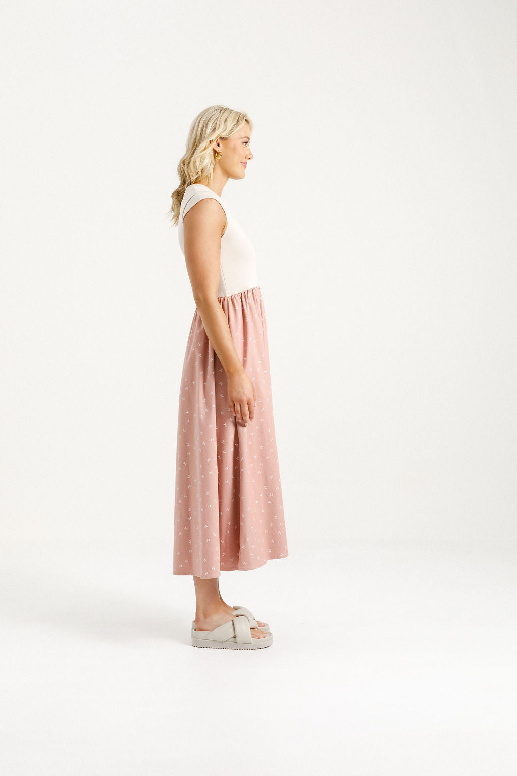 Gianna Dress - Creamy Blossom Bows