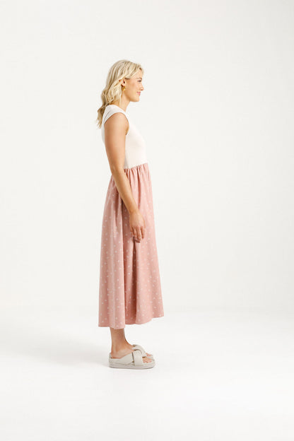 Gianna Dress - Creamy Blossom Bows