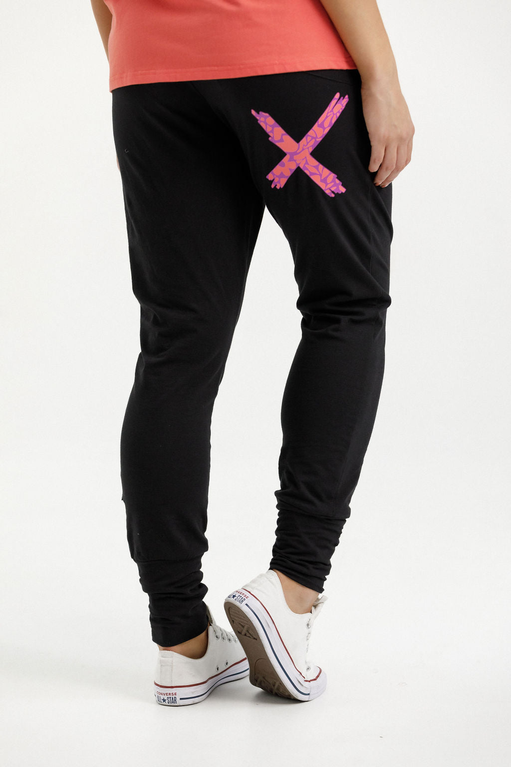 Apartment Pants - Black with Sunset Floral X