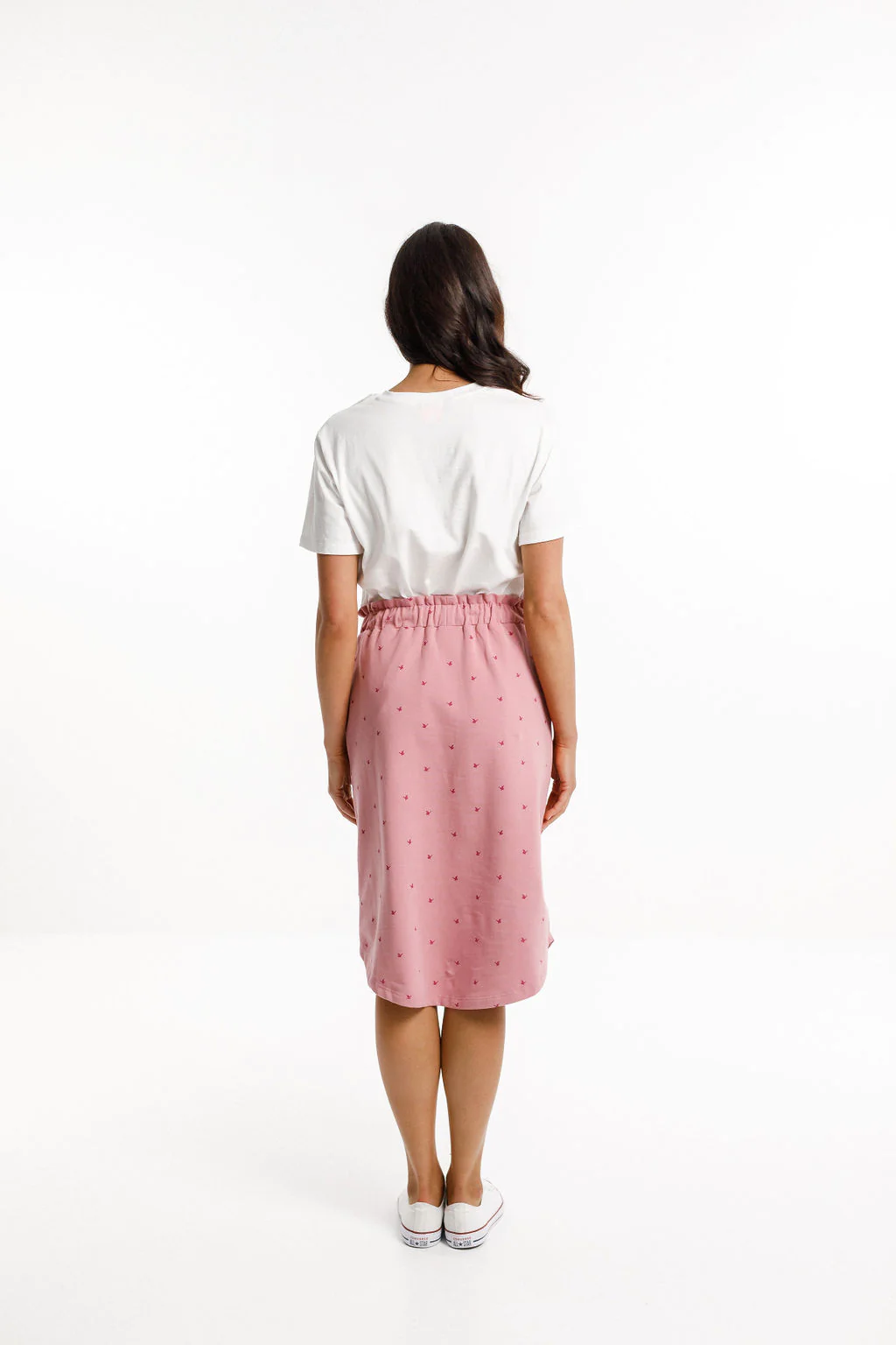 Midi Skirt - Rose Bud Duckies