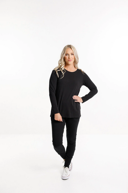 Long Sleeve Taylor Tee - Black