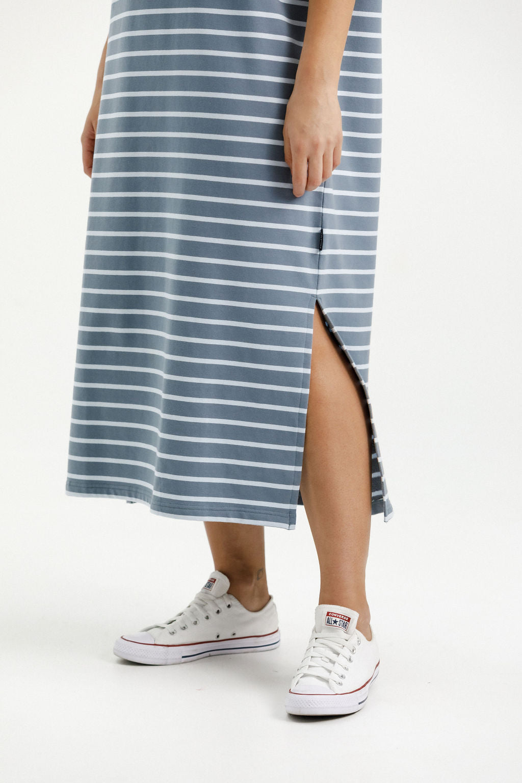 Posie Dress - Stormy Stripe