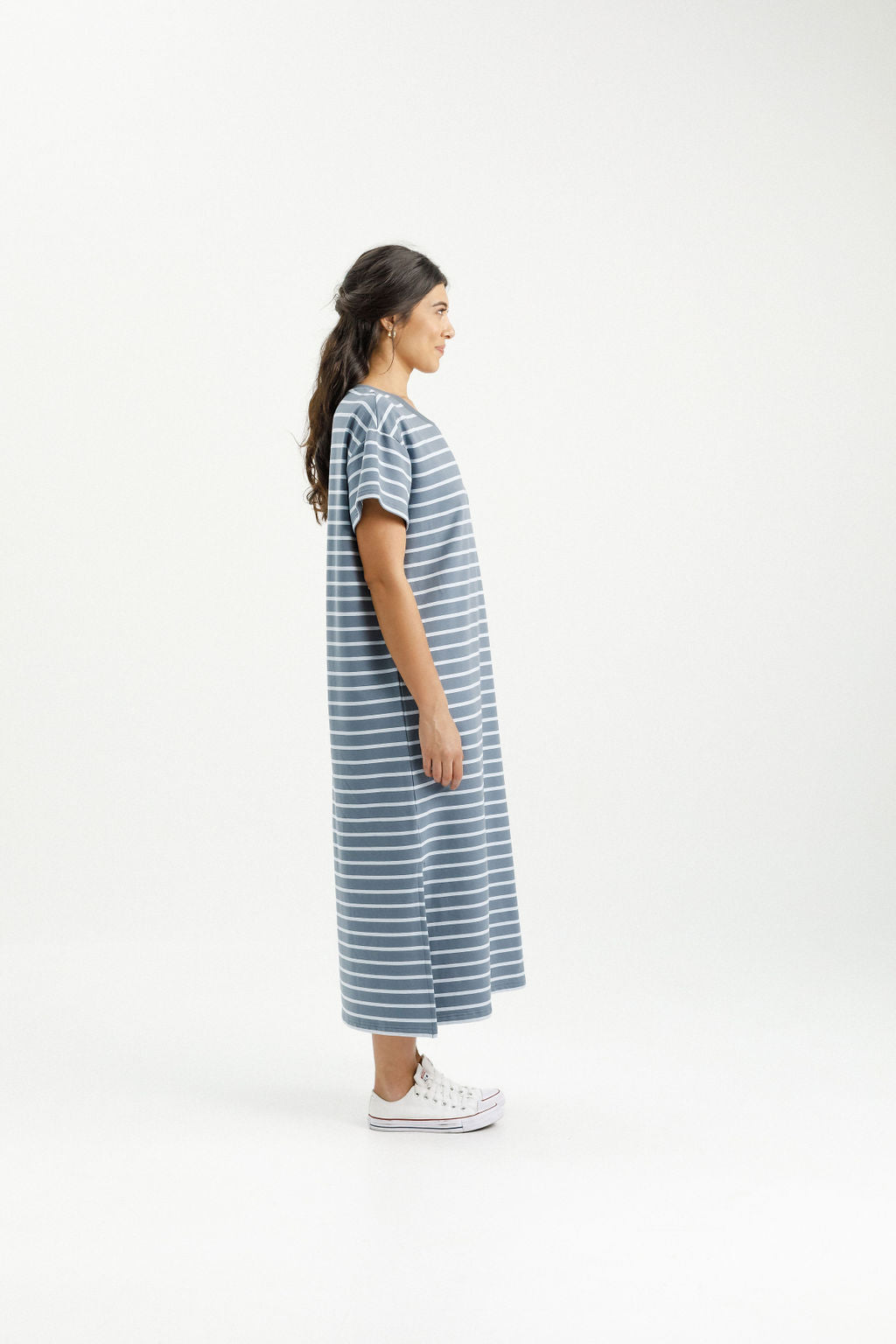 Posie Dress - Stormy Stripe