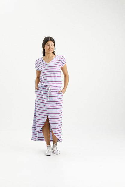 Chelsea Dress - Orchid Stripe