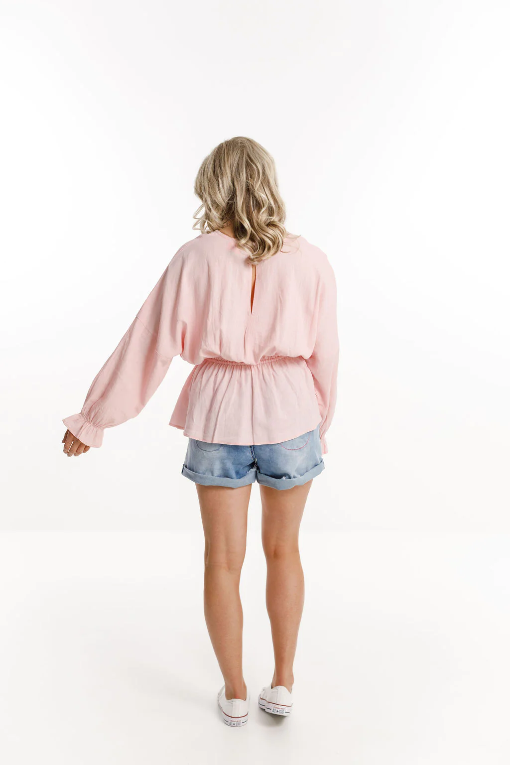 Abby Shirt - Blush Linen