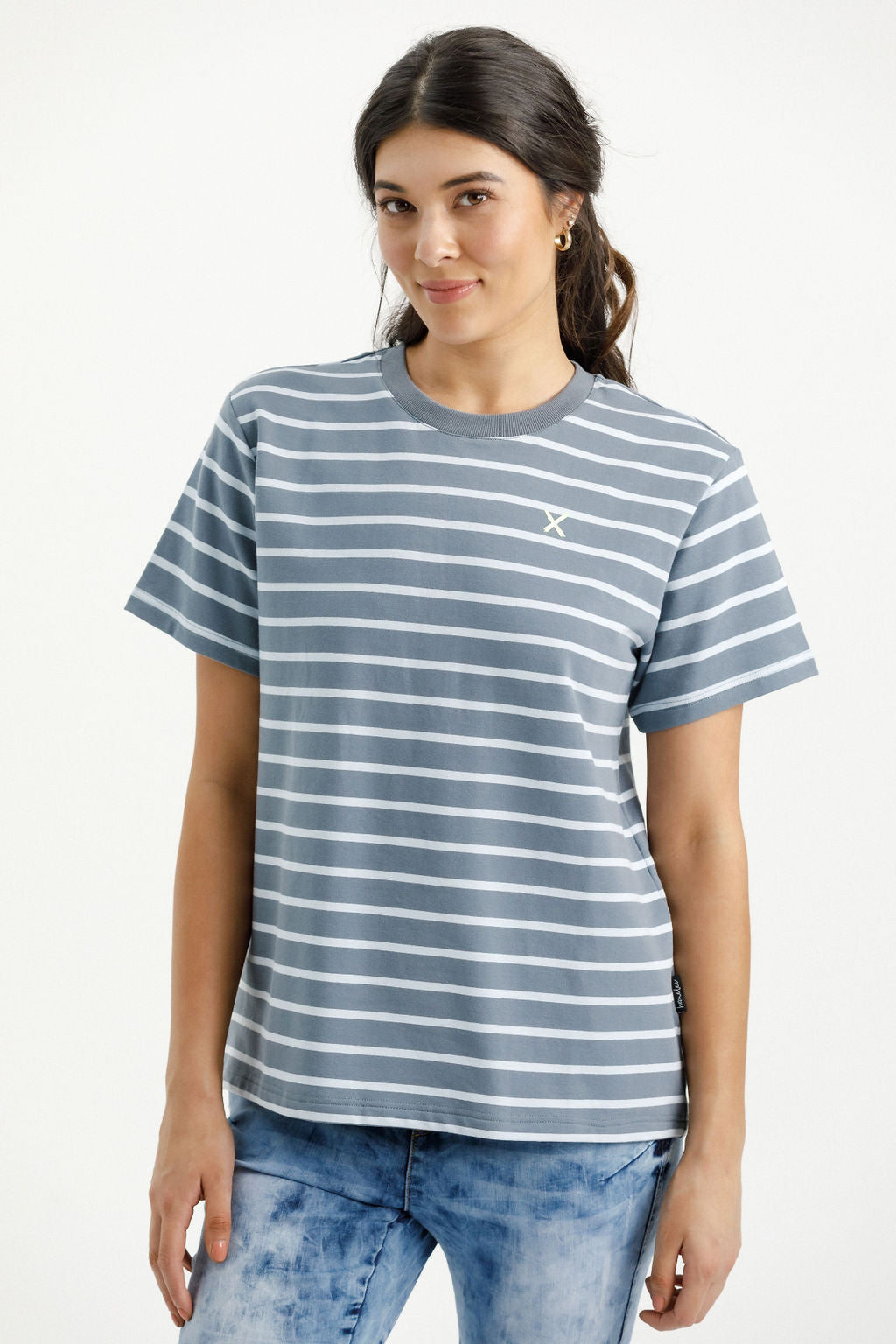 Chris Tee - Stormy Stripes with Lime X