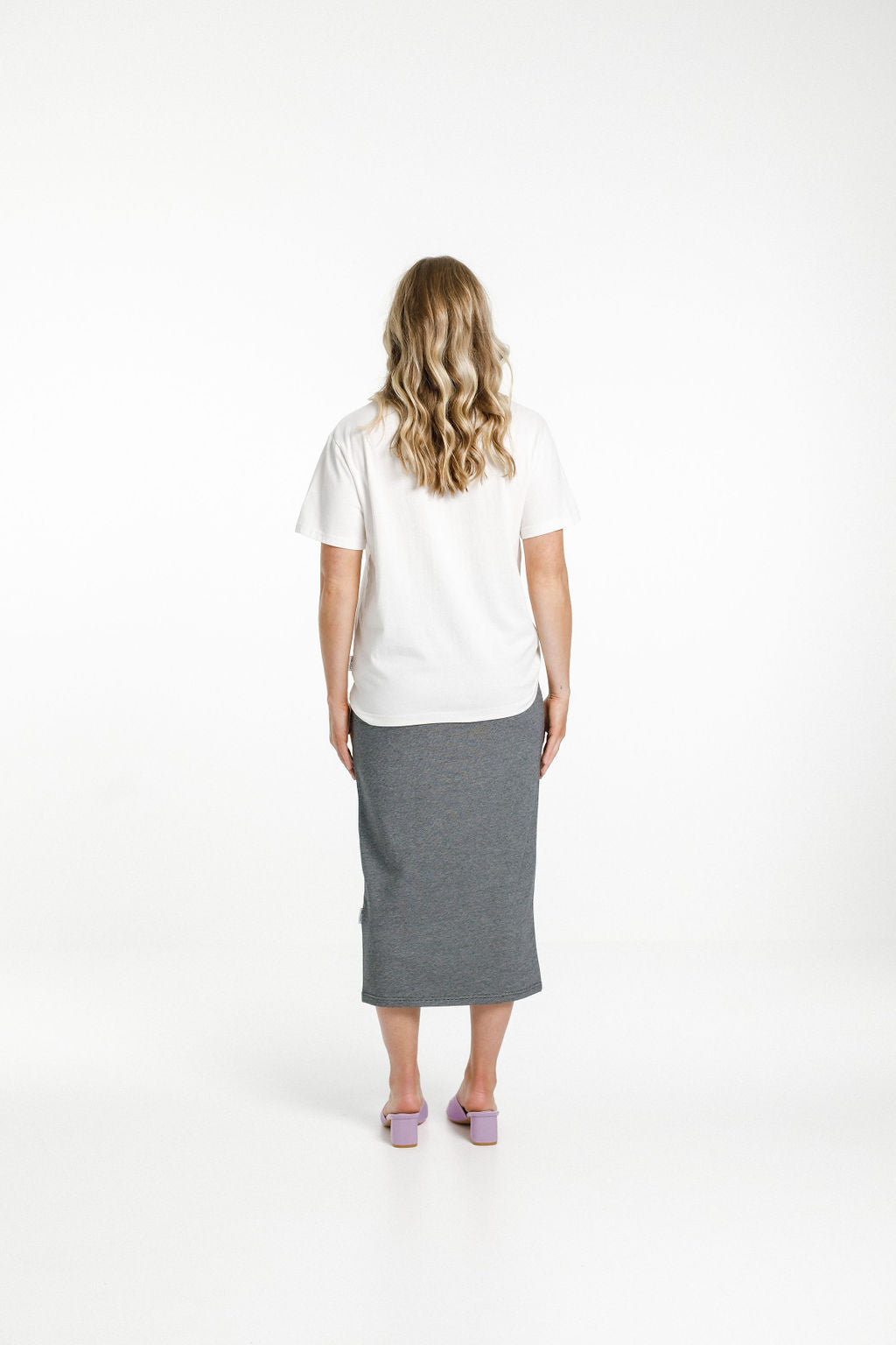 Violet Midi Skirt - Stripe