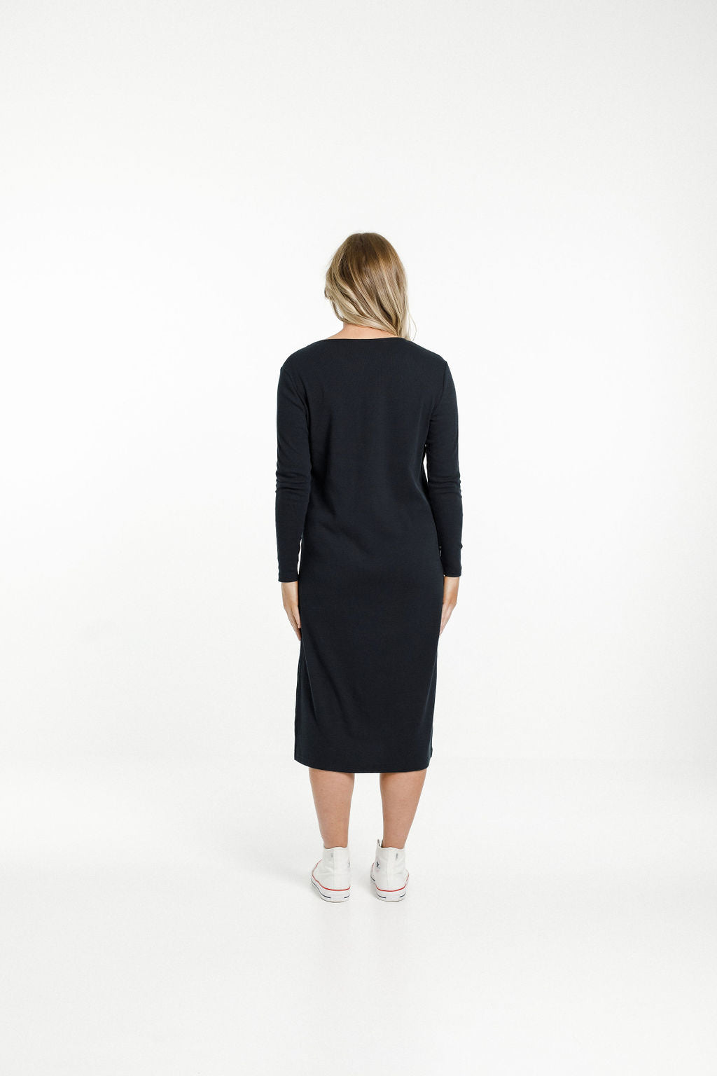 Dylan Long Sleeve Dress - Black