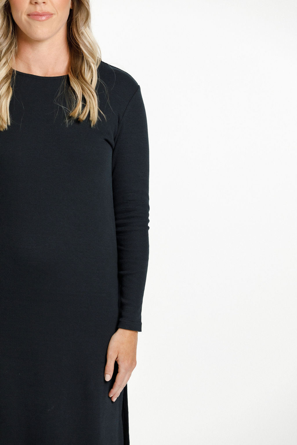 Dylan Long Sleeve Dress - Black