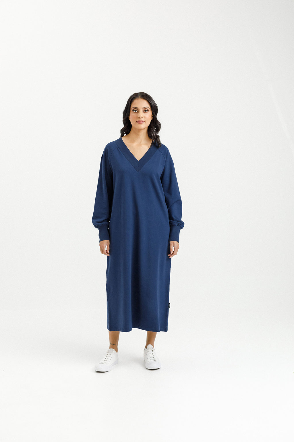 Laney Dress - Indigo Blue