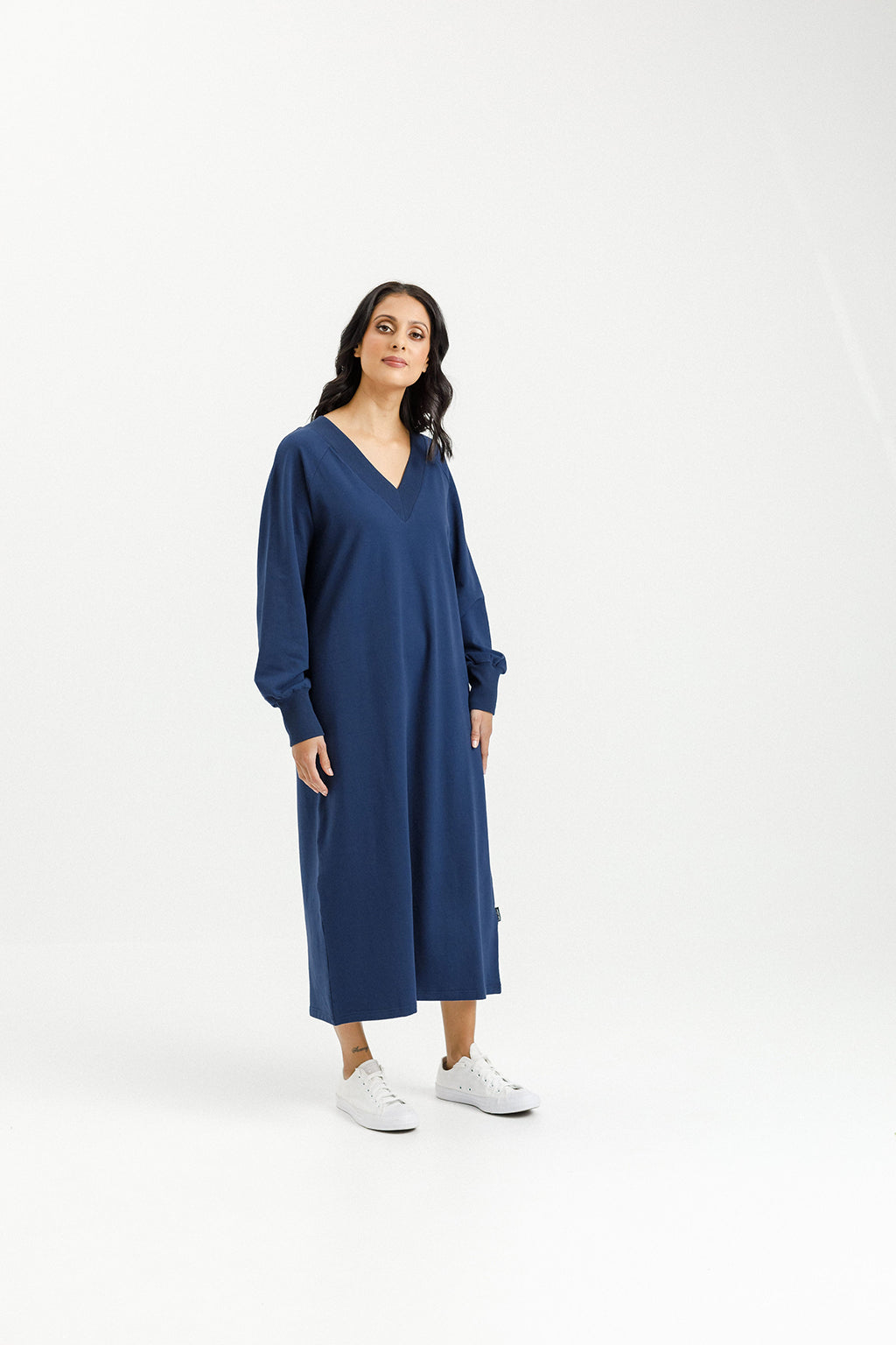 Laney Dress - Indigo Blue