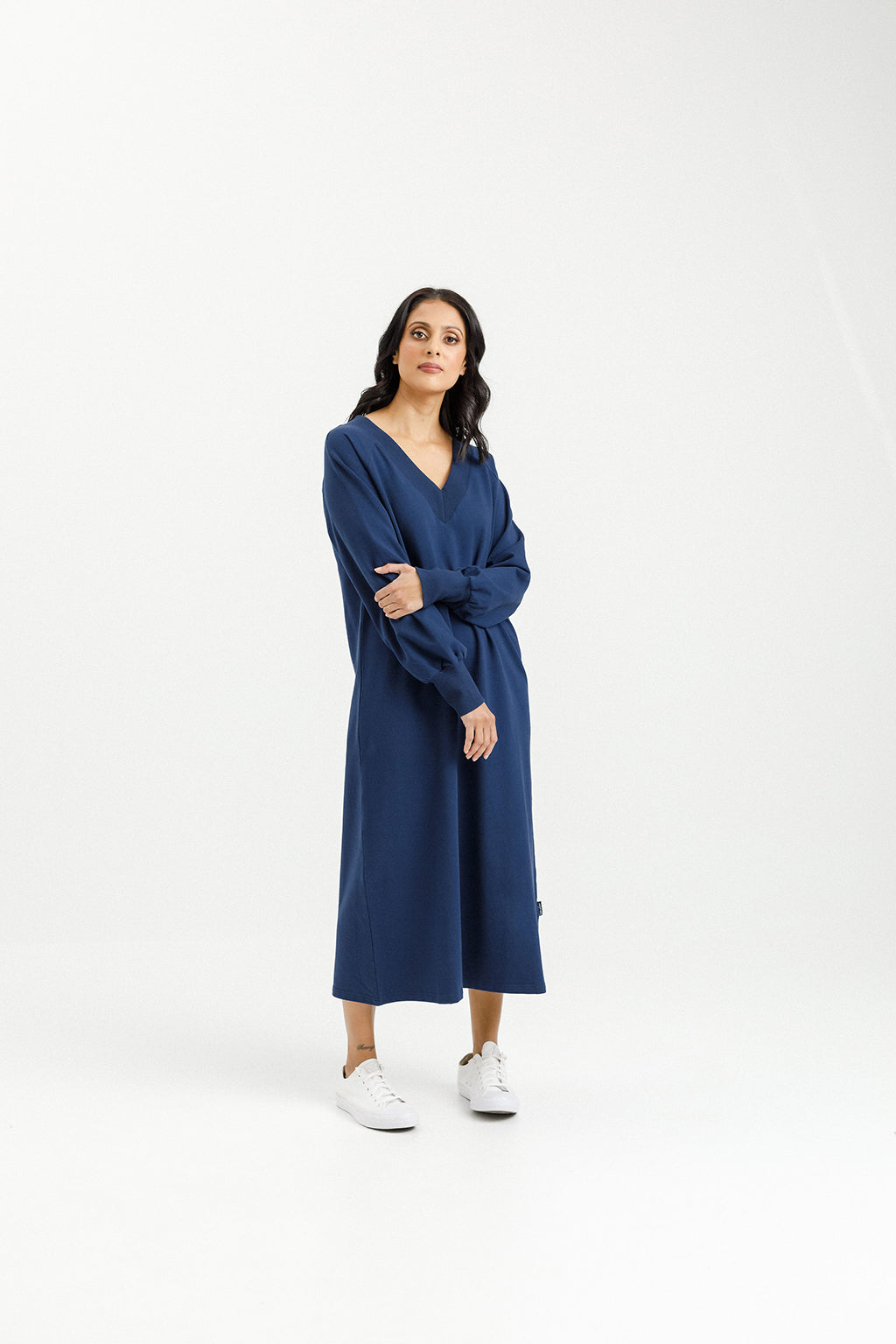 Laney Dress - Indigo Blue