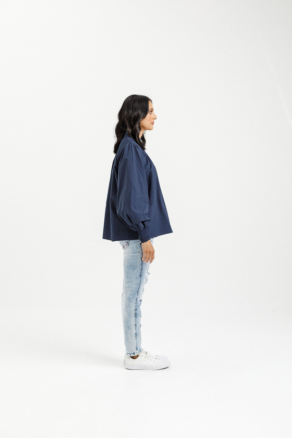 Charlotte Top - Indigo Blue