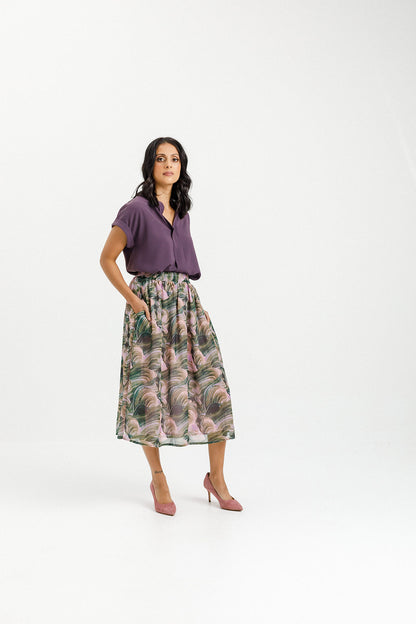 Delilah Skirt - Bloom Swirl